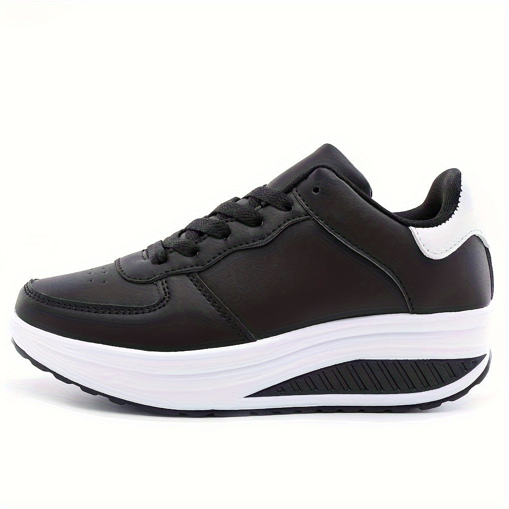 Women's Wedge Sneakers Height Increased Lightweight Walking Shoes