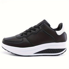 Women's Wedge Sneakers Height Increased Lightweight Walking Shoes