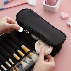 Portable Makeup Brush Bag Cosmetic Brushes Organizer Travel Accessory Storage