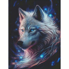 5D Flocked Canvas S&R Diamond AB Core 16in DIY Diamond Painting Kit