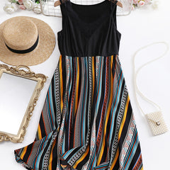 Plus Size Boho Dress Women's V Neck Tank Dress