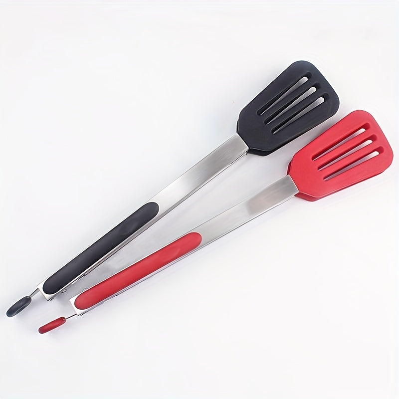 9-12 Square Head Shovel Clip Food Clip High Temp Silicone Non-stick Kitchen BBQ