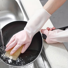 Stylish Gradient Latex Gloves for Home Cleaning