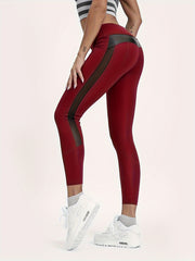 Mesh Breathable High Stretch Yoga Leggings High Waist Sports Leggings