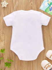 Cartoon Elephant Print Romper for Newborns