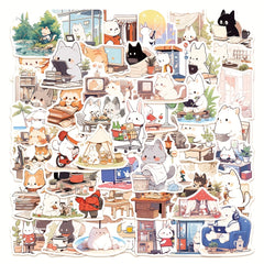 50pcs Small Animal's Stickers for Notebooks Laptops Journals Phones...