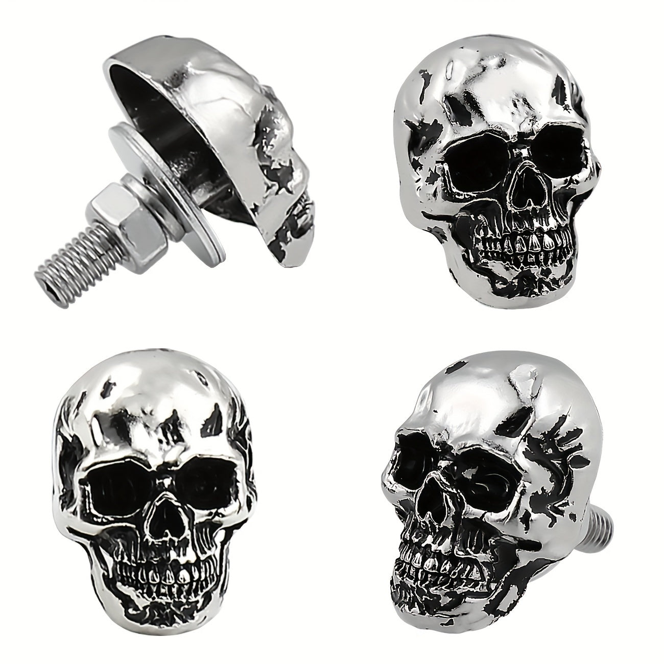 Skull Plate Screw Kit for Cars Trucks Motorcycles