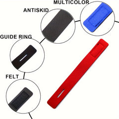 12pcs Fishing Rod Hook And Loop Straps 3 Colours Fishing Rod Straps