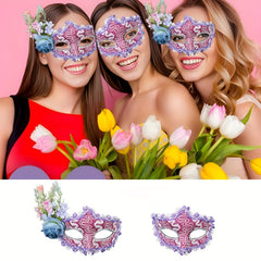 2pcs Bohemian Masks - Purple Polypropylene - Masquerade & Halloween Parties
