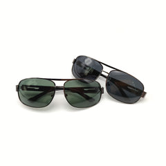 Men's Polarized Sunglasses with Metal Frame and UV400 Lenses