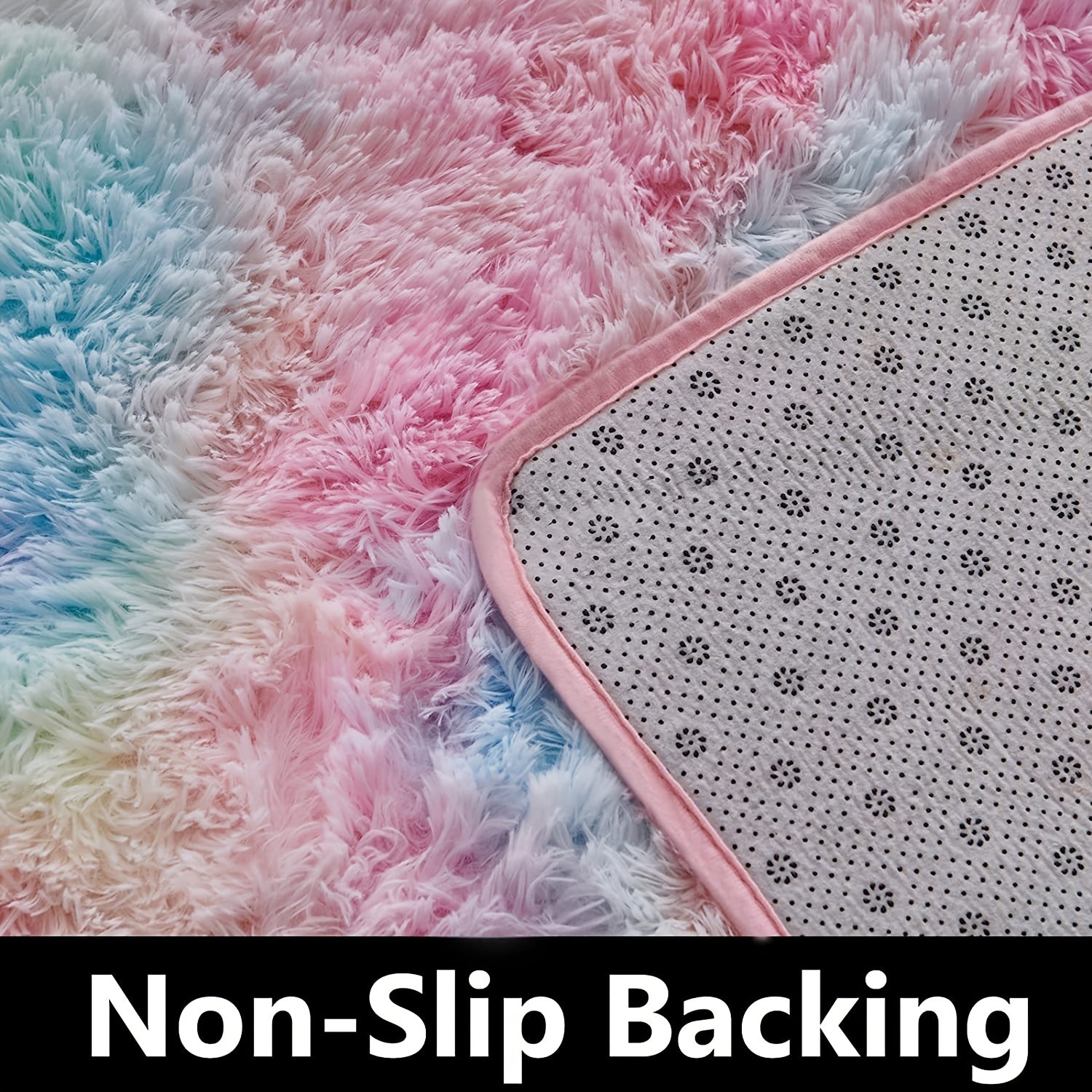 Tie Dyed Rainbow Soft Carpets Kitchen Floor Mat Non slip Proof Floor Mat