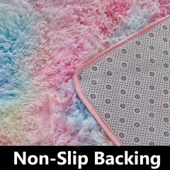 Tie Dyed Rainbow Soft Carpets Kitchen Floor Mat Non slip Proof Floor Mat