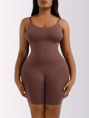 Seamless Deep V Boyshort Bodysuit Shapewear