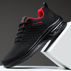Men's Knitted Shock Absorbing Sneakers For Jogging Gym