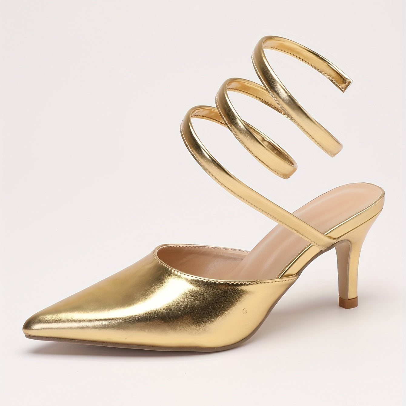 Solid Stiletto Heels Point Toe Pumps