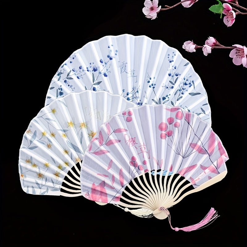 Bamboo Hand Fans for Party Dance Chinese Style Classic Fan
