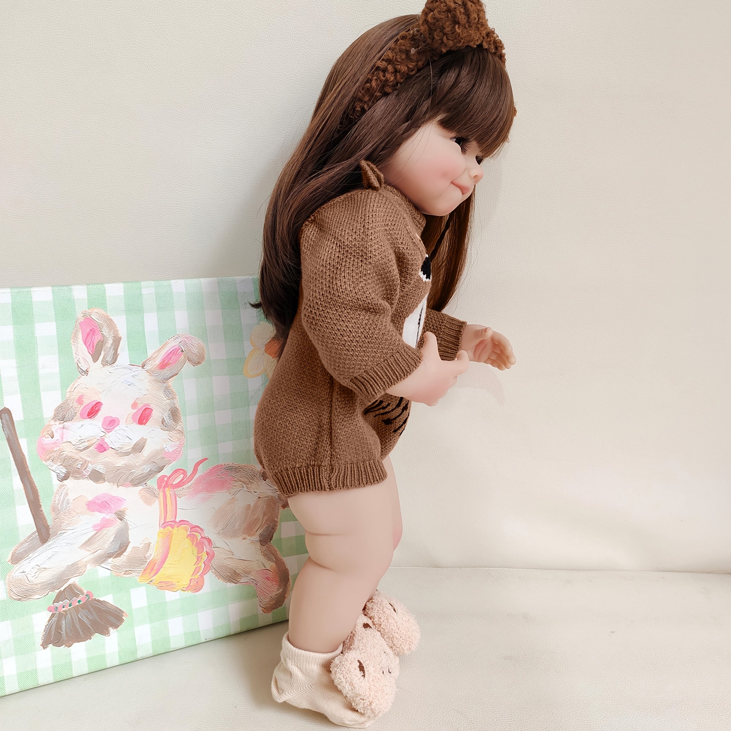 Realistic 55cm Full Silicone Doll with Submergible Wig