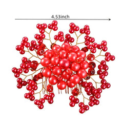 Bridal Wedding Hairpin Rhinestone Faux Pearl Hair Comb Accessories
