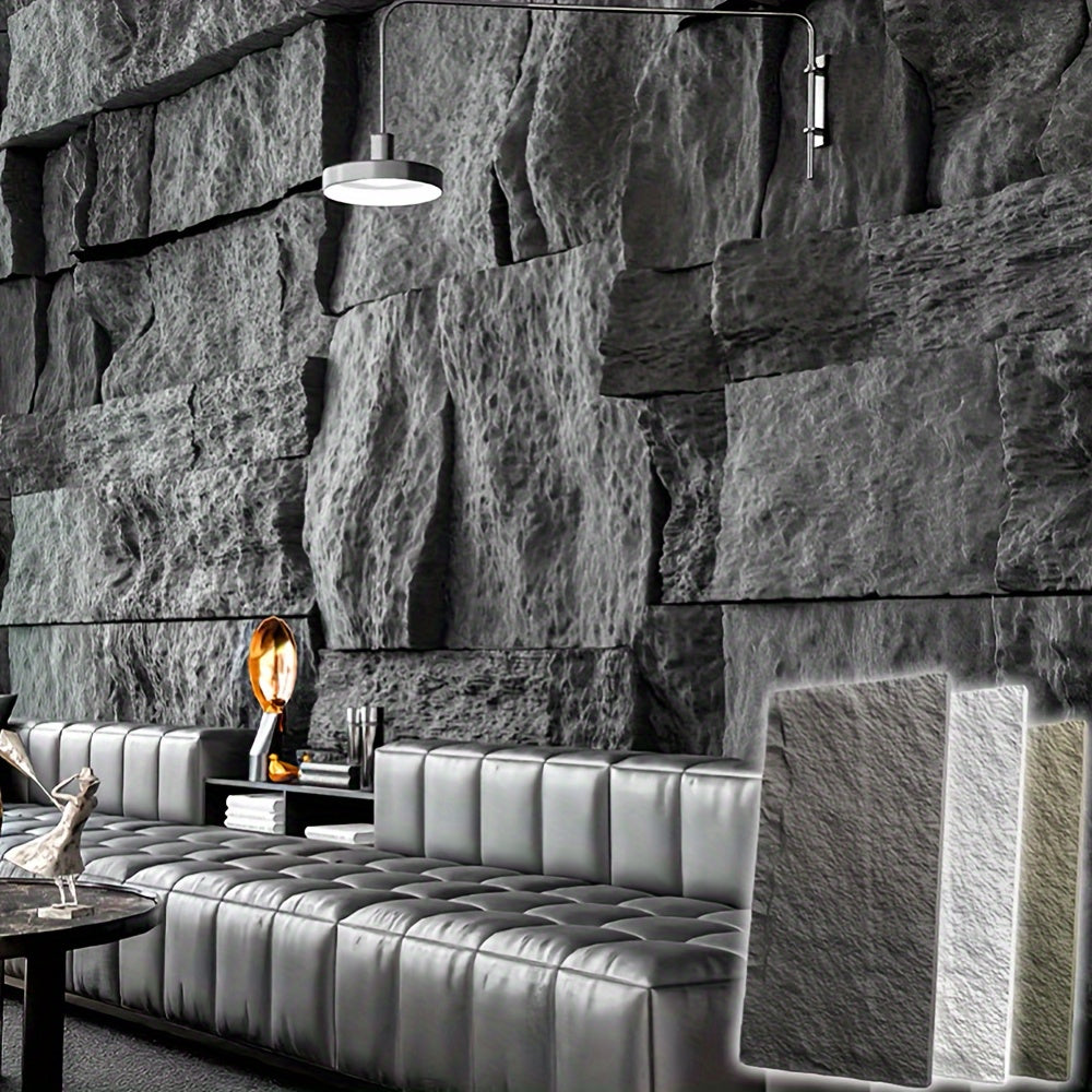 Lightweight Cultural Brick Mushroom Stone Wall Tiles Hotel Villa Decor