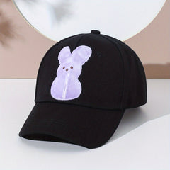 Bunny Print Baseball Cap Adjustable Sunscreen Dad Hat Women Sports Hats