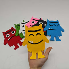 Emotional Monster Felt Puppet English Textbook Picture Book Story Props