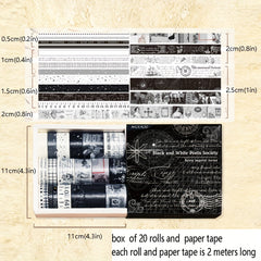 4pcs Retro Printing Diary Decorative Stickers