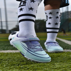 Anti Skid Turf Football Boots for Kids - Hook and Loop Fastener - Breathable