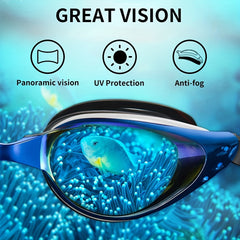 Swimming Goggles Anti Fog UV Protection No Leaks