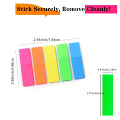 1250 Neon Arrow Flag Index Tabs Sticky Notes