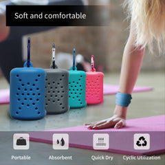 Portable Quick Dry Microfiber Towel Set 4 Colors Camping Gym Yoga Traveling