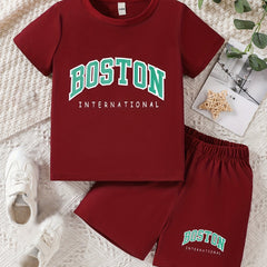 Boys Houston Expedition Casual Set: T shirt & Shorts