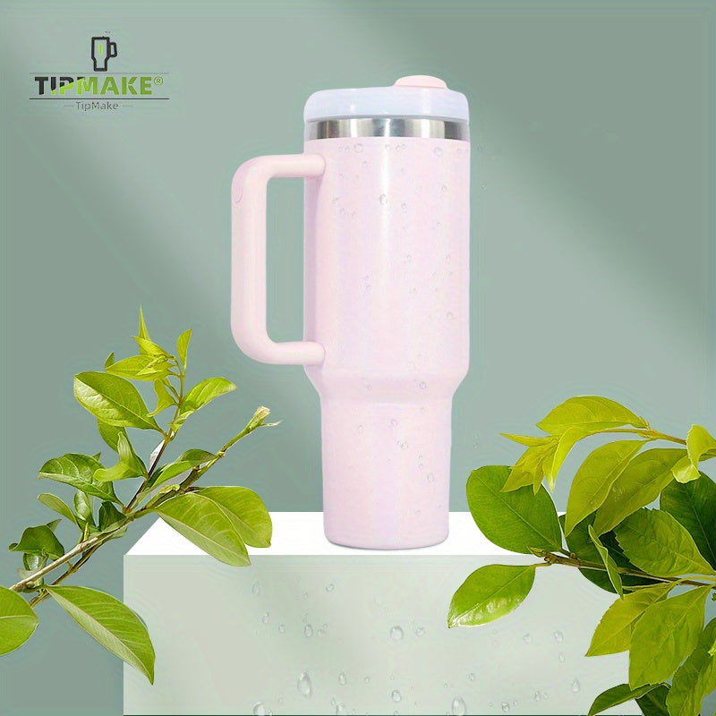 Rainbow Painting Series Insulated Tumbler w/ Handle & Straw