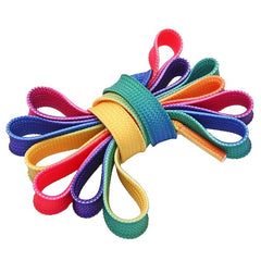 Colorful Rainbow Print Flat Canvas Shoe Laces 43 31''