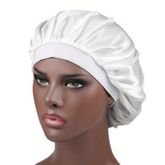 Sleeping Bonnet Hat With Elastic Band For Women Wide Sleep Cap
