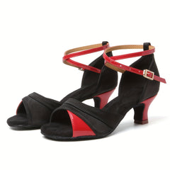 Women's Professional Latin Ballroom Dance Shoes Open Toe