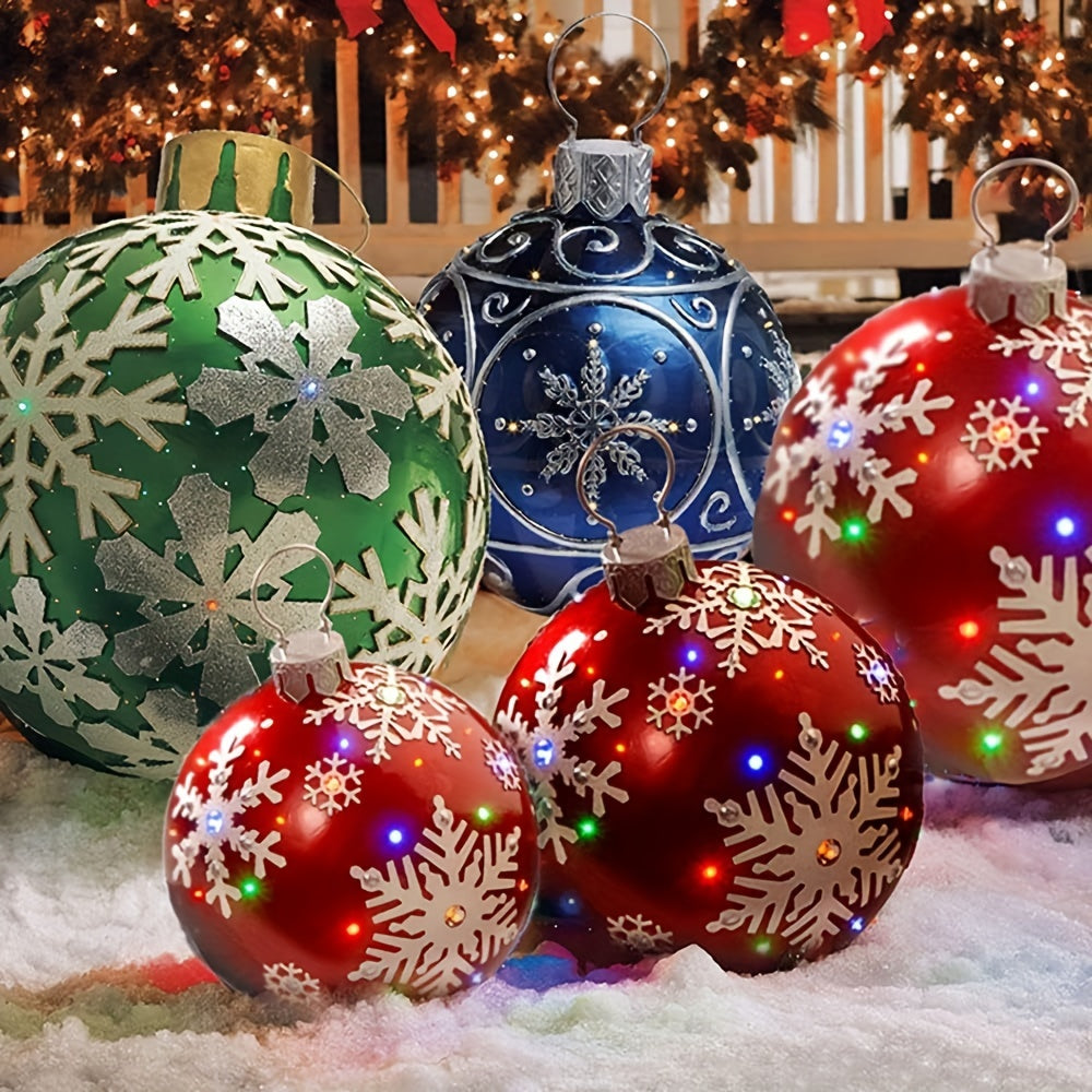 1pc 59 94 Cm Christmas Yard Decoration Inflatable Ball Outdoor Balloon