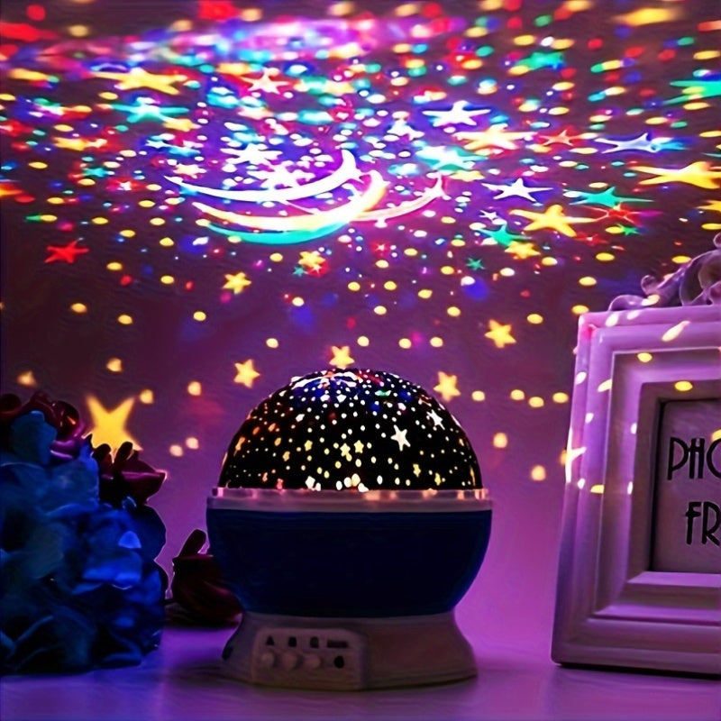 USB Star and Moon Projector for Bedroom and Living Room