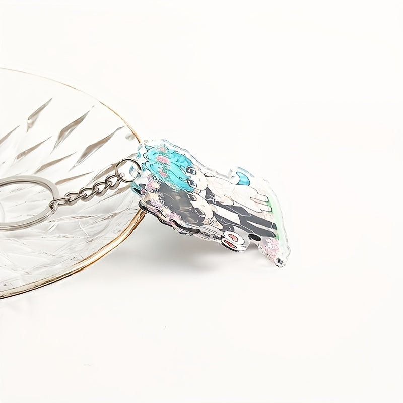 Cartoon Acrylic Keychain Pendant Anime Key Chain Bag Accessories