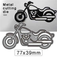 DIY Motorcycle Scrapbook Metal Cutting Die for Card Making Scrapbooking