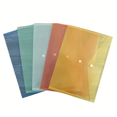 5pcs Plastic Office File Document Bags