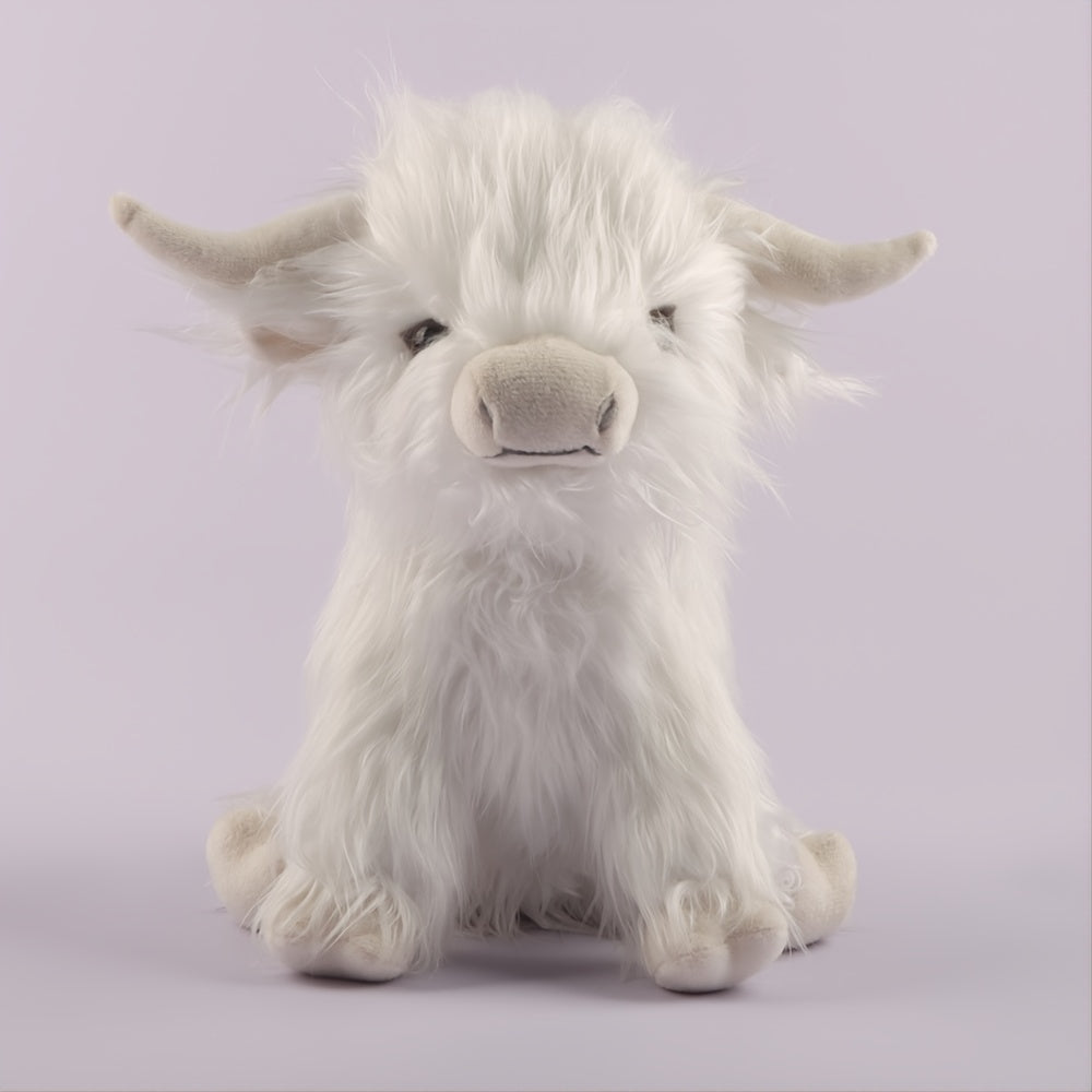 Highland Cow Plush Toy Soft Stuffed Animal Cow Plushie Baby Toys