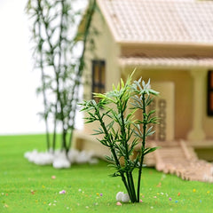 Green Plastic Bamboo Tree Home Decoration Model