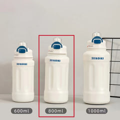 Large Capacity Insulated Water Bottle with Straw