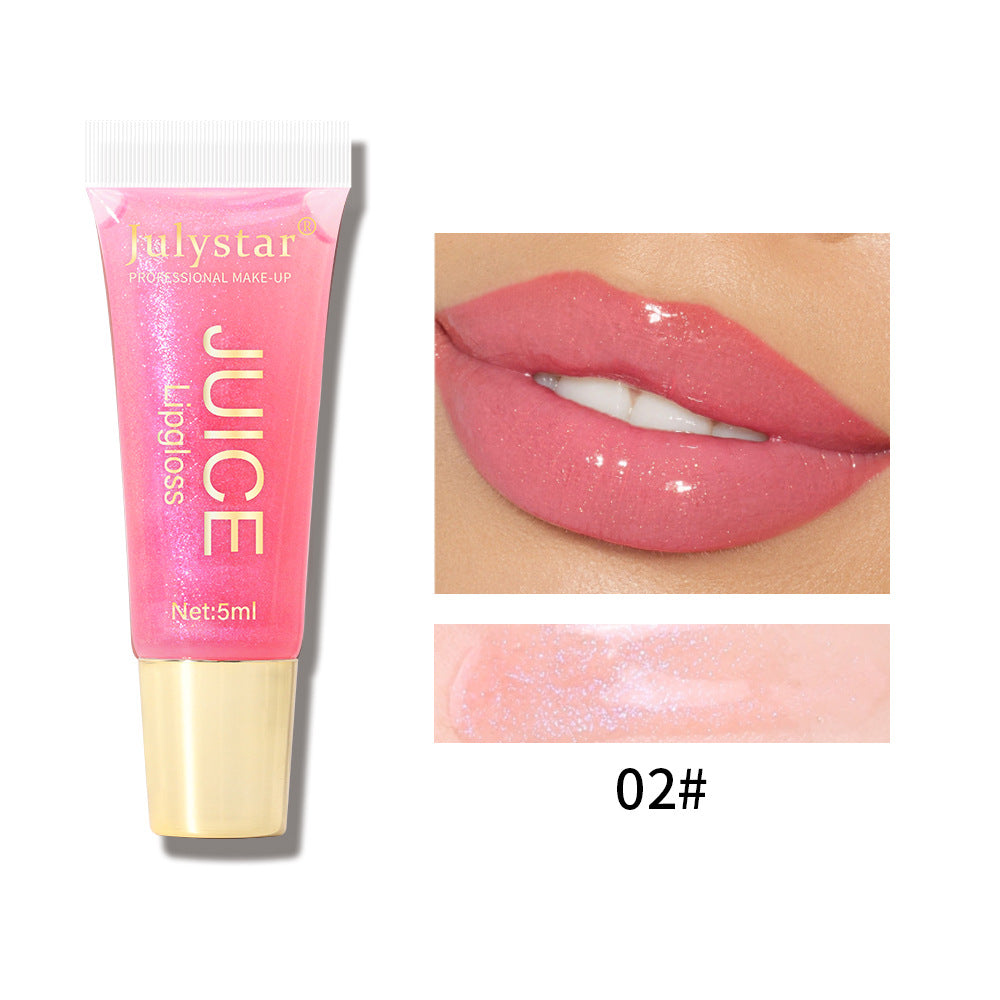 Matte Dewy Finish Lip Gloss Hydrating Moisturizing Smudge Proof Bright