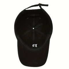 Meromibe Men's Outdoor R Letter Embroidered Baseball Cap for Outdoor Activities