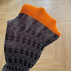 Colorblock Crew Socks, Breathable Mid Tube Stockings