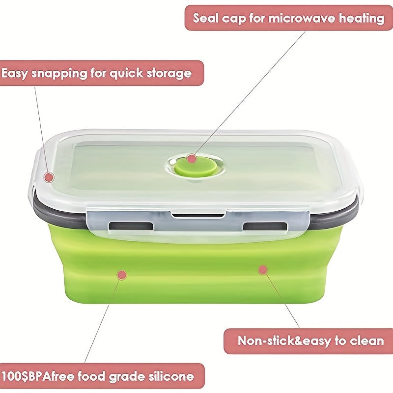 4pcs Collapsible Silicone Food Storage Containers Set of 4