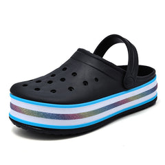 Women's PVC Clogs Garden Sandals Thick Sole Slides Slingback Sandals