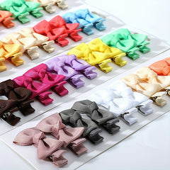 10pcs Bowknot Hair Clips & Headpins for Baby Girls Hair Accessory