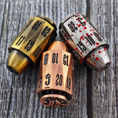 Metal Solid Mechanical Style Polyhedron Dice For RPG Birthday Gift